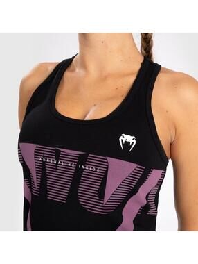 Venum Adrenaline Women’s Racerback Tank Top Black Purple Athletic Size M